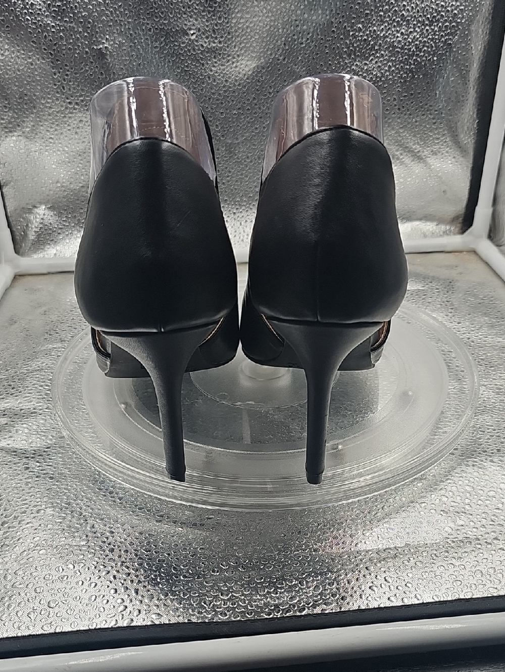 S Black Christian Sirano Heels Size 10 - Picture 4 of 8
